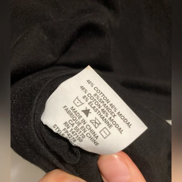 Frank and Oak Black Wrap Top - Picture 5 of 5